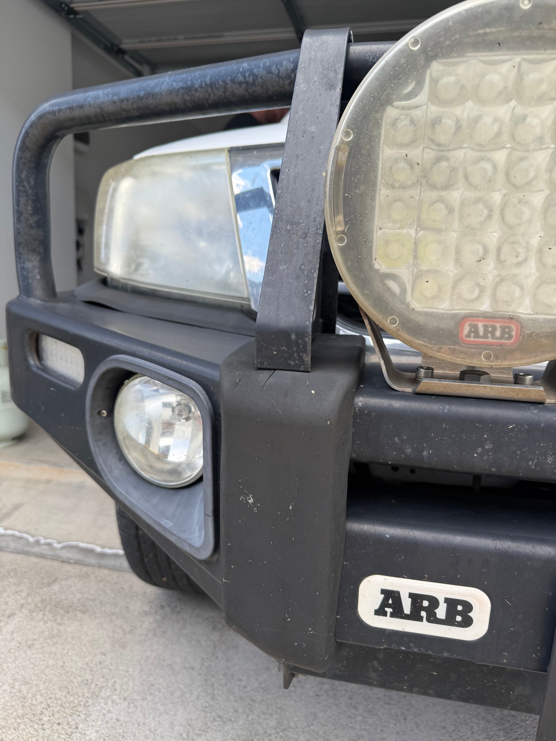 Before restoring faded 4WD rubber bumper and plastic light casing. Long lasting. Silicone Free.