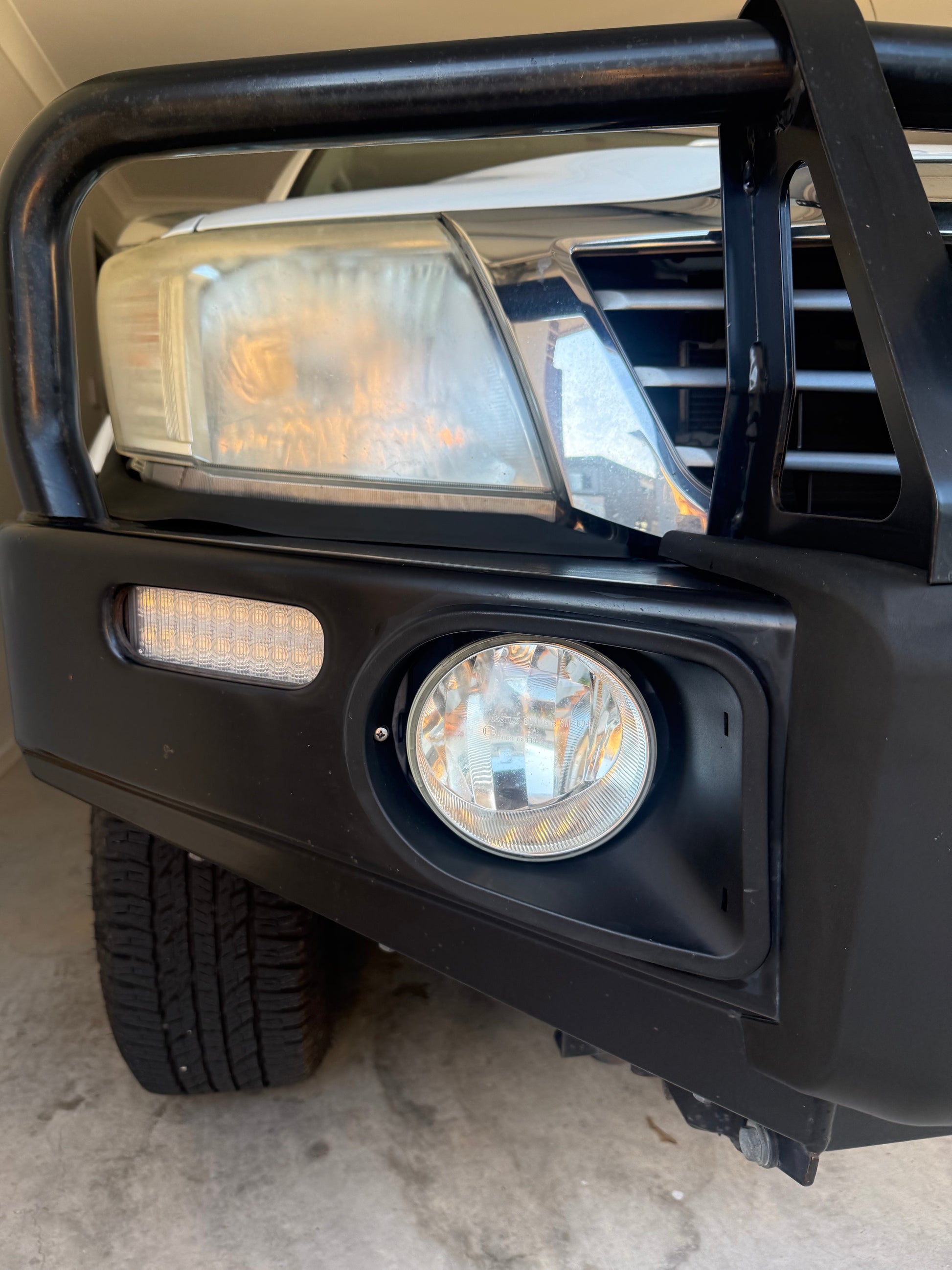 After restoring/rejuvenating faded 4WD rubber bumper and plastic light housing. Long lasting. Silicone Free.